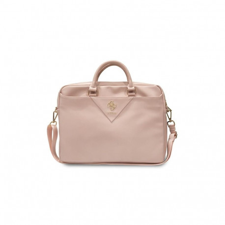 Guess Triangle 4G bag for a 16" laptop - pink
