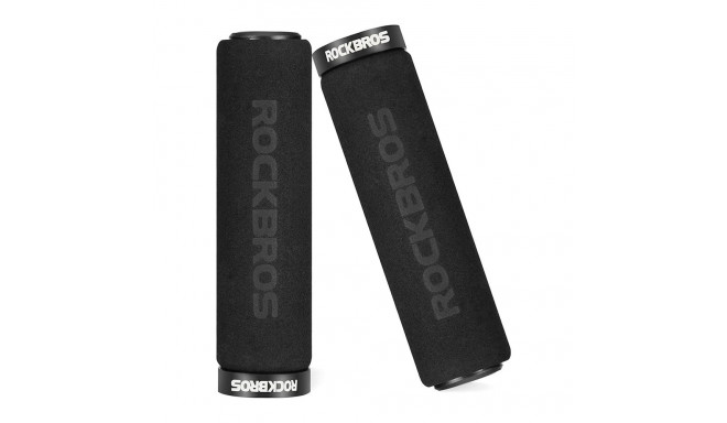 Rockbros BT1001BKBK sponge bicycle handlebar grips - black