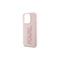 Karl Lagerfeld 3D Rubber Glitter Logo case for iPhone 15 Pro - pink Karl Lagerfeld 3D Rubber Glitter Logo case for iPhone 15 Pro - pink