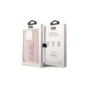 Karl Lagerfeld 3D Rubber Glitter Logo case for iPhone 15 Pro - pink Karl Lagerfeld 3D Rubber Glitter Logo case for iPhone 15 Pro - pink