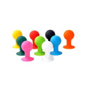 Phone holder with a round head - white