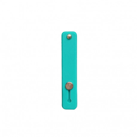 Self-adhesive finger holder with zipper - light blue