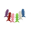 Fish-shaped headphone cable wrap - white