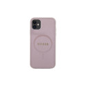 Guess GUHMN61PSAHMCP case for iPhone 11 / Xr - pink Saffiano MagSafe