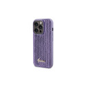 Guess Sequin Script Metal case for iPhone 15 Pro Max - purple