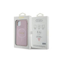 Guess GUHMN61PSAHMCP case for iPhone 11 / Xr - pink Saffiano MagSafe