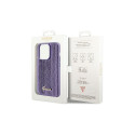 Guess Sequin Script Metal case for iPhone 15 Pro Max - purple