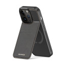 3in1 Wallet Case with Stand for iPhone 14 Pro MagSafe RFID Blocker Dux Ducis Rafi Mag - Black