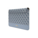 Guess 4G Stripe Metal Logo case for a 14" laptop - blue