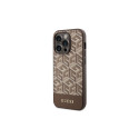 Guess GUHMP14XHGCFSEW iPhone 14 Pro Max 6.7" brown/brown hard case GCube Stripes MagSafe Guess GUHMP14XHGCFSEW iPhone 14 Pro Max 6.7" brown/brown hard case GCube Stripes MagSafe