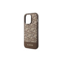 Guess GUHMP14XHGCFSEW iPhone 14 Pro Max 6.7" brown/brown hard case GCube Stripes MagSafe Guess GUHMP14XHGCFSEW iPhone 14 Pro Max 6.7" brown/brown hard case GCube Stripes MagSafe