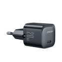 Mini charger USB C 20W PD Joyroom JR-TCF02 - black Mini charger USB C 20W PD Joyroom JR-TCF02 - black