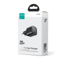 Mini charger USB C 20W PD Joyroom JR-TCF02 - black Mini charger USB C 20W PD Joyroom JR-TCF02 - black