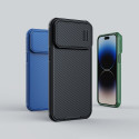 Nillkin CamShield S Case iPhone 14 Pro Max Armored Cover Camera Protector Blue