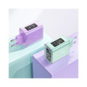 Acefast charger GaN 65W 3 ports (1xUSB, 2xUSB C) green (A45)