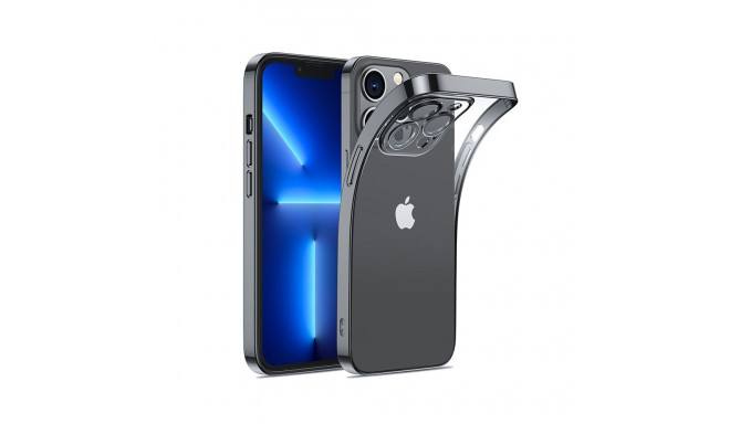 Joyroom 14Q Case for iPhone 14 cover with metallic frame black (JR-14Q1-black)