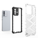 Honeycomb case armored cover with a gel frame for Vivo V23 5G transparent