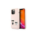 Karl Lagerfeld KLHMP13XSSKCI iPhone 13 Pro Max 6,7" hardcase jasnoróżowy/light pink Silicone Ikonik 