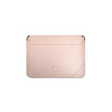Guess Saffiano Triangle Logo case for a 16" laptop - pink Guess Saffiano Triangle Logo case for a 16" laptop - pink