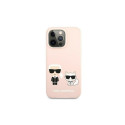 Karl Lagerfeld KLHMP13XSSKCI iPhone 13 Pro Max 6,7" hardcase jasnoróżowy/light pink Silicone Ikonik 