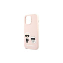 Karl Lagerfeld KLHMP13XSSKCI iPhone 13 Pro Max 6,7" hardcase jasnoróżowy/light pink Silicone Ikonik 