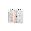 Guess GUHMP13XLSLMGLP iPhone 13 Pro Max 6.7" light pink/light pink hardcase Silicone Script Gold Log