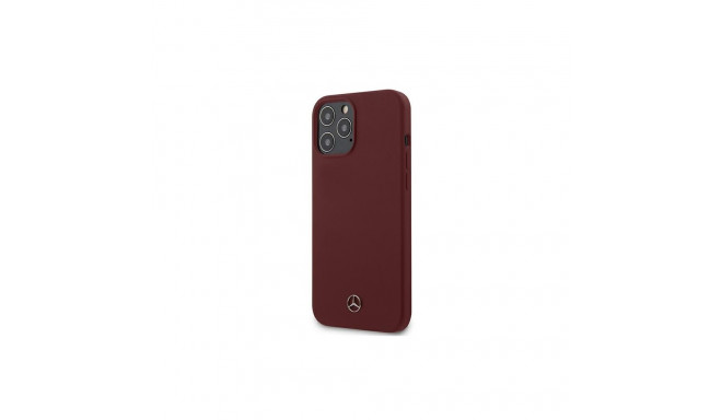Mercedes Silicone Line Case for iPhone 12 Pro Max - Red