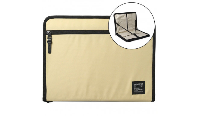 Ringke Smart Zip Pouch for a laptop up to 13" with a stand - beige