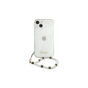 Guess GUHCP13SKPSWH iPhone 13 mini 5.4" Transparent hardcase White Pearl