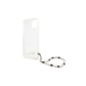 Guess GUHCP13SKPSWH iPhone 13 mini 5.4" Transparent hardcase White Pearl