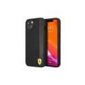 Ferrari FESAXHCP13SBK iPhone 13 mini 5.4" black/black hardcase On Track Carbon Stripe