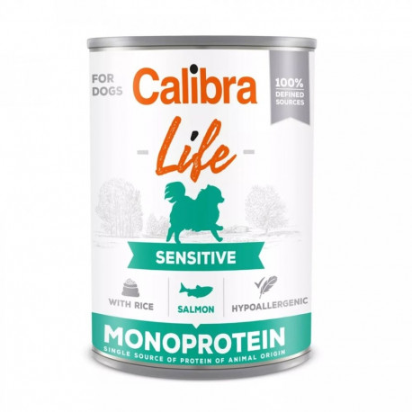 CALIBRA Life Sensitive lõhe riisiga märg koeratoit 400g