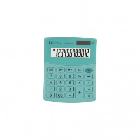 VECTOR CALCULATOR OFFICE KAV VC-812 GN GREEN