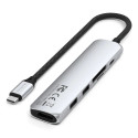 Satechi ST-P6SS liidesehub USB Type-C 10000 Mbit/s hõbedane