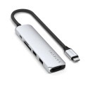 Satechi ST-P6SS liidesehub USB Type-C 10000 Mbit/s hõbedane