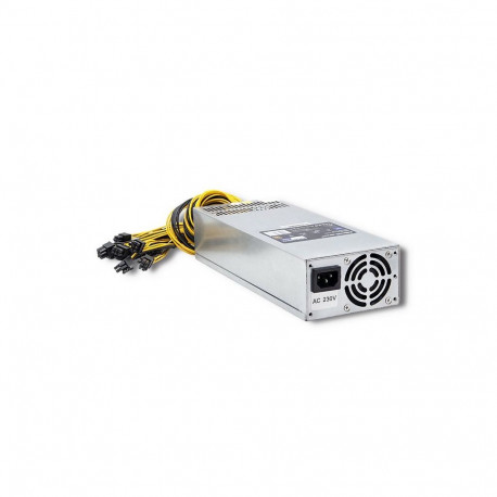 Qoltec 50177 toiteplokk 1600 W hõbedane
