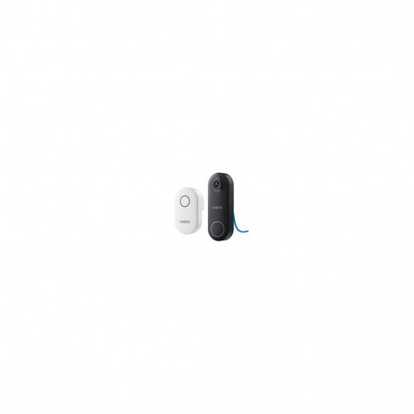 Reolink  D340P Smart 2K+ Wired PoE Video Doorbell with Chime (melna poga  balts zvans)