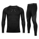 Bielizna termoaktywna męska Alpinus Tactical Base Layer Set czarno-szara GT43276 S
