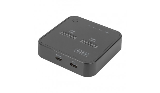 DIGITUS NVMe Clone station USB3.1 Gen2 type-C NVMe M.2 SSD enclosure