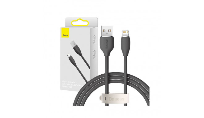 Baseus Jelly  cable USB to Lightning, 2,4A, 1,2m (black)