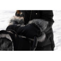 Sensillo muff with faux fur black 8540