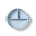 Babyono silicone suction plate with lid blue 1661/01