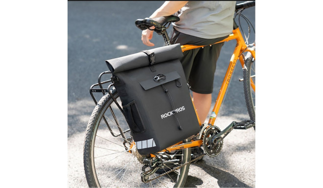 Rockbros Rockbros Bike Bag with Backpack Function, Waterproof, with Helmet Attachment 18l - Black