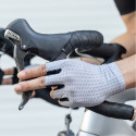 Rockbros Rockbros Breathable Short Finger Cycling Gloves, Size: XL - Gray