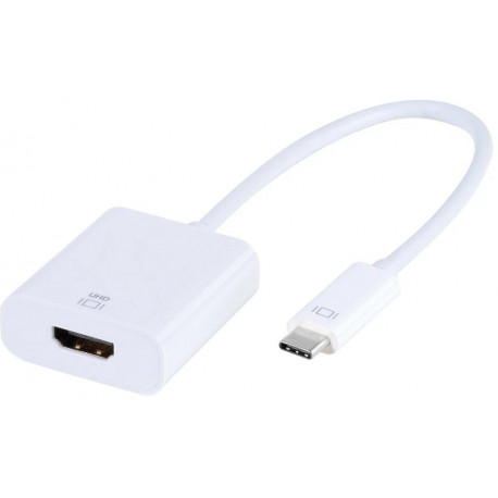 Vivanco adapter USB-C - HDMI 0,15m, valge