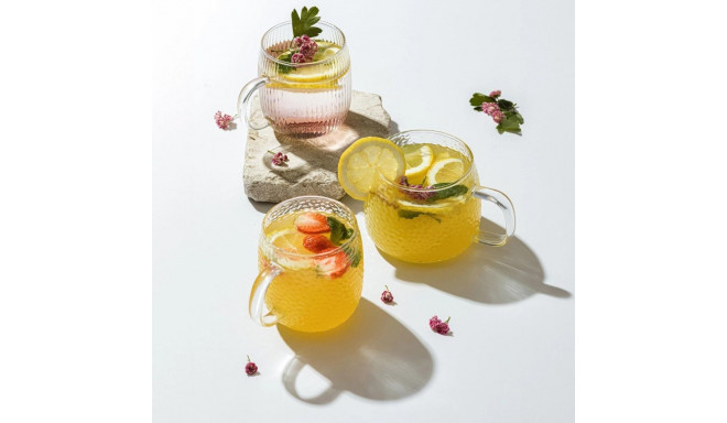 MUGS GLASS SAVIA 500ML 2PCS