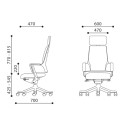 Task chair DELPHI teal blue