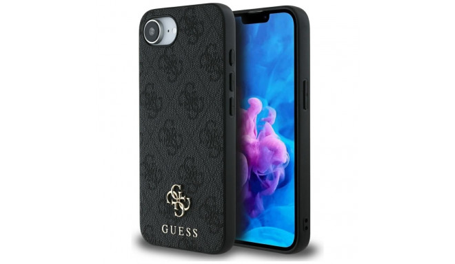 Guess 4G Small 4G and Classic MagSafe case for iPhone 16e - black