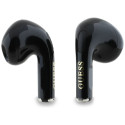 Guess Glossy Effect Printed Classic Logo & Charm TWS headphones - black