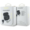 Guess Glossy Effect Printed Classic Logo & Charm TWS headphones - black